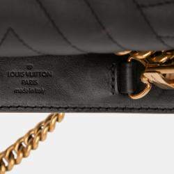Pre Owned Louis Vuitton Black New Wave Chain Bag PM