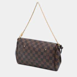 Pre Owned Louis Vuitton Brown Damier Ebene Favorite MM