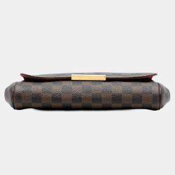 Pre Owned Louis Vuitton Brown Damier Ebene Favorite MM