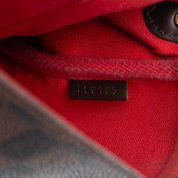 Pre Owned Louis Vuitton Brown Damier Ebene Favorite MM