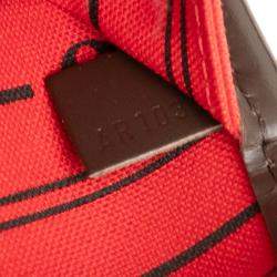 Pre Owned Louis Vuitton Brown Damier Ebene Neverfull MM