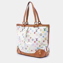 Pre Owned Louis Vuitton White Monogram Multicolore Sharleen MM