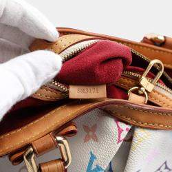 Pre Owned Louis Vuitton White Monogram Multicolore Sharleen MM