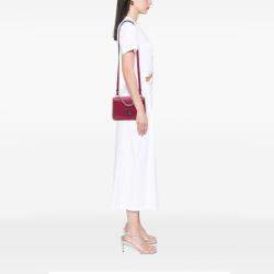 Pre Owned Louis Vuitton Pink Purple Tricolor Leather Lockme II BB