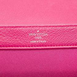 Pre Owned Louis Vuitton Pink Purple Tricolor Leather Lockme II BB