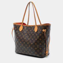 Pre Owned Louis Vuitton Brown Monogram V Neverfull MM