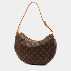 Pre Owned Louis Vuitton Brown Monogram Croissant MM