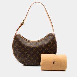 Pre Owned Louis Vuitton Brown Monogram Croissant MM