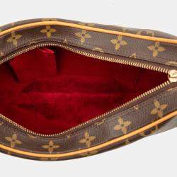 Pre Owned Louis Vuitton Brown Monogram Croissant MM