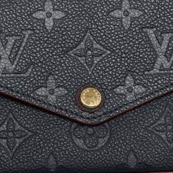 Pre Owned Louis Vuitton Felicie Marine/Rouge Monogram Empreinte Leather Pochette Bag