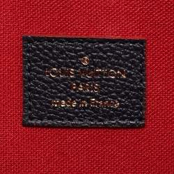 Pre Owned Louis Vuitton Felicie Marine/Rouge Monogram Empreinte Leather Pochette Bag