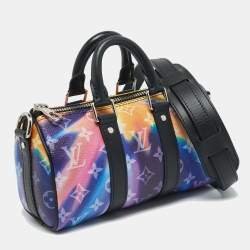 Pre Owned Louis Vuitton Keepall Bandouliere XS Limited Edition Monogram Sunset Canvas Satchel