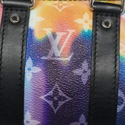 Pre Owned Louis Vuitton Keepall Bandouliere XS Limited Edition Monogram Sunset Canvas Satchel