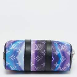 Pre Owned Louis Vuitton Keepall Bandouliere XS Limited Edition Monogram Sunset Canvas Satchel