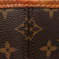 Pre Owned Louis Vuitton Brown Monogram Patches Neverfull MM