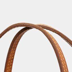 Pre Owned Louis Vuitton Brown Monogram Patches Neverfull MM