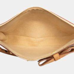 Pre Owned Louis Vuitton Brown Takashi Murakami Monogram Cherry Blossom Pochette Accessoires