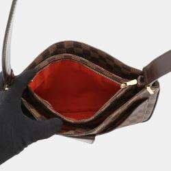 Pre Owned Louis Vuitton Brown Damier Ebene Aubagne