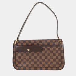 Pre Owned Louis Vuitton Brown Damier Ebene Aubagne