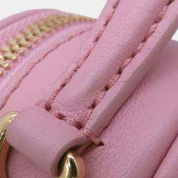 Pre Owned Louis Vuitton Pink Monogram Embroidered Pop My Heart Pouch