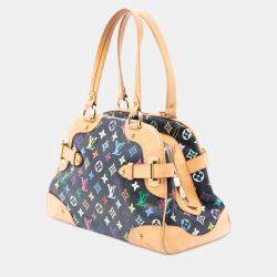 Pre Owned Louis Vuitton Black Monogram Multicolore Claudia