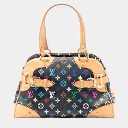 Pre Owned Louis Vuitton Black Monogram Multicolore Claudia