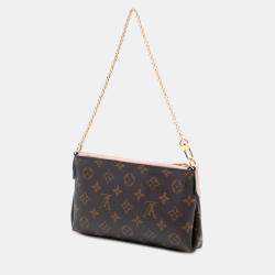 Pre Owned Louis Vuitton Brown Monogram Pallas Clutch