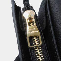 Pre Owned Louis Vuitton Portefeuille Sarah Noir Monogram Empreinte Leather