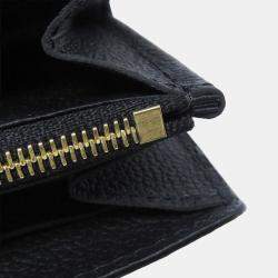 Pre Owned Louis Vuitton Portefeuille Sarah Noir Monogram Empreinte Leather