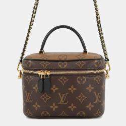 Pre Owned Louis Vuitton Vanity Nv Noir Monogram Monogram Reverse Canvas Size Pm