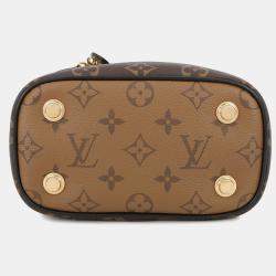 Pre Owned Louis Vuitton Vanity Nv Noir Monogram Monogram Reverse Canvas Size Pm