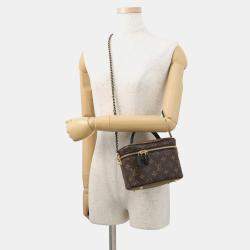 Pre Owned Louis Vuitton Vanity Nv Noir Monogram Monogram Reverse Canvas Size Pm