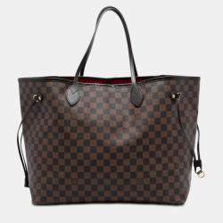 Pre Owned Louis Vuitton Brown Damier Ebene Neverfull GM