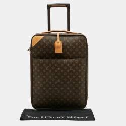 Pre Owned Louis Vuitton Pegase Legere 55 Monogram Canvas Luggage