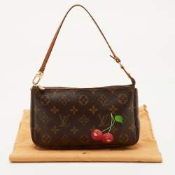 Pre Owned Louis Vuitton Pochette Accessoires Monogram Canvas Cerises Bag