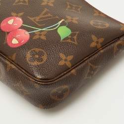 Pre Owned Louis Vuitton Pochette Accessoires Monogram Canvas Cerises Bag