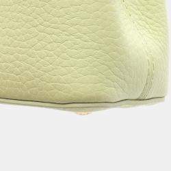 مملوكة مسبقًا Louis Vuitton Capucines Mini Handbag Leather Green And White