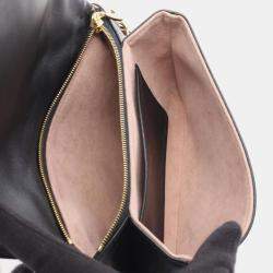 مملوكة م سبقًا Louis Vuitton Coussin Pochette Shoulder Bag In Monogram Embossed Lambskin Leather Black