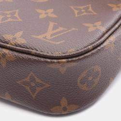 مملوكة مسبقًا Louis Vuitton Ivy League Wallet On Chain Handbag Coated Canvas Monogram Brown
