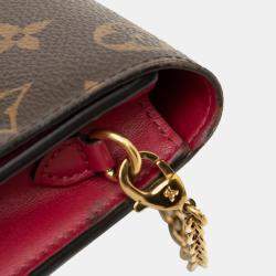 مملوكة مسبقًا Louis Vuitton Brown Monogram Flore Wallet On Chain
