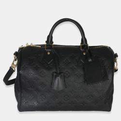 مملوكة مسبقًا Louis Vuitton Black Monogram Empreinte Speedy Soft 30