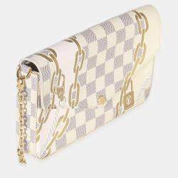 مملوكة مسبقًا Louis Vuitton Damier Azur Canvas Nautical Felicie Pochette