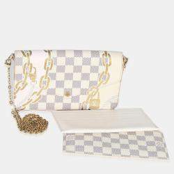 مملوكة مسبقًا Louis Vuitton Damier Azur Canvas Nautical Felicie Pochette