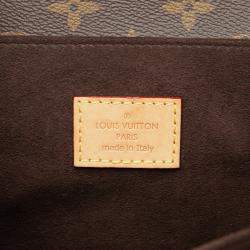 Pre Owned Louis Vuitton Brown Monogram Pochette Metis