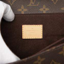 Pre Owned Louis Vuitton Brown Monogram Pochette Metis