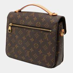 Pre Owned Louis Vuitton Brown Monogram Pochette Metis