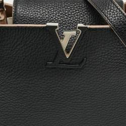 مملوكة مسبقًا حقيبة لويس فيتون كابوسين بيثون جلد أزرق بحري/بيج بي بي