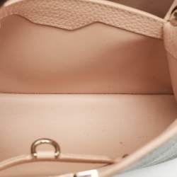 مملوكة مسبقًا حقيبة لويس فيتون كابوسين بيثون جلد أزرق بحري/بيج بي بي