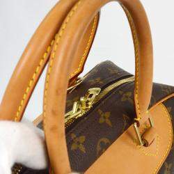 Pre Owned Louis Vuitton Brown Monogram Coated Canvas, Leather Deauville Bowling Vanity Handbag