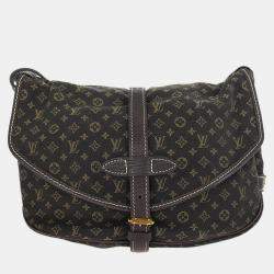 مملوكة مسبقًا Louis Vuitton Brown Monogram Mini Lin Saumur 30 Shoulder Bag